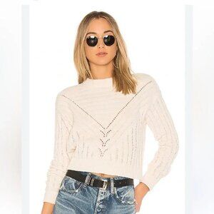 Lovers + Friends | Moon Crop Sweater in Ivory